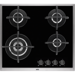 AEG HG694550XB gas-op-glas kookplaat (58 cm) Showmodel