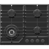 Wiggo WH-G634GL(B) propaan/butaan gas-op-glas kookplaat (60 cm)