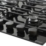 Wiggo WH-G634GL(B) gas-op-glas kookplaat (60 cm)